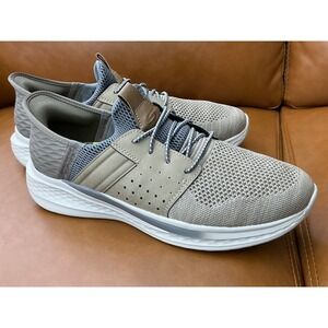 Skechers Garner Newick Slip-ins Mens 9.5 Dark Brown Vegan Sneakers